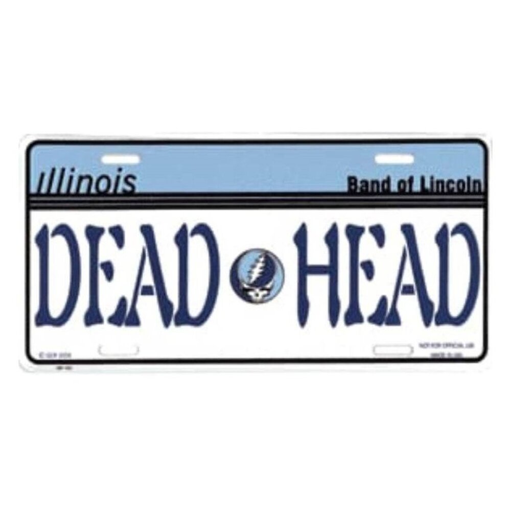 Grateful Dead - Illinois Deadhead Novelty Automobile License Plate